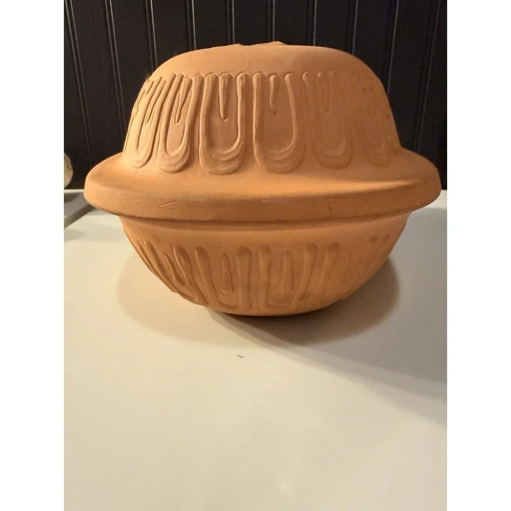 Vintage Schlemmertopf # 839 Clay Rooster Baker W. Germany Scheurich Keramik